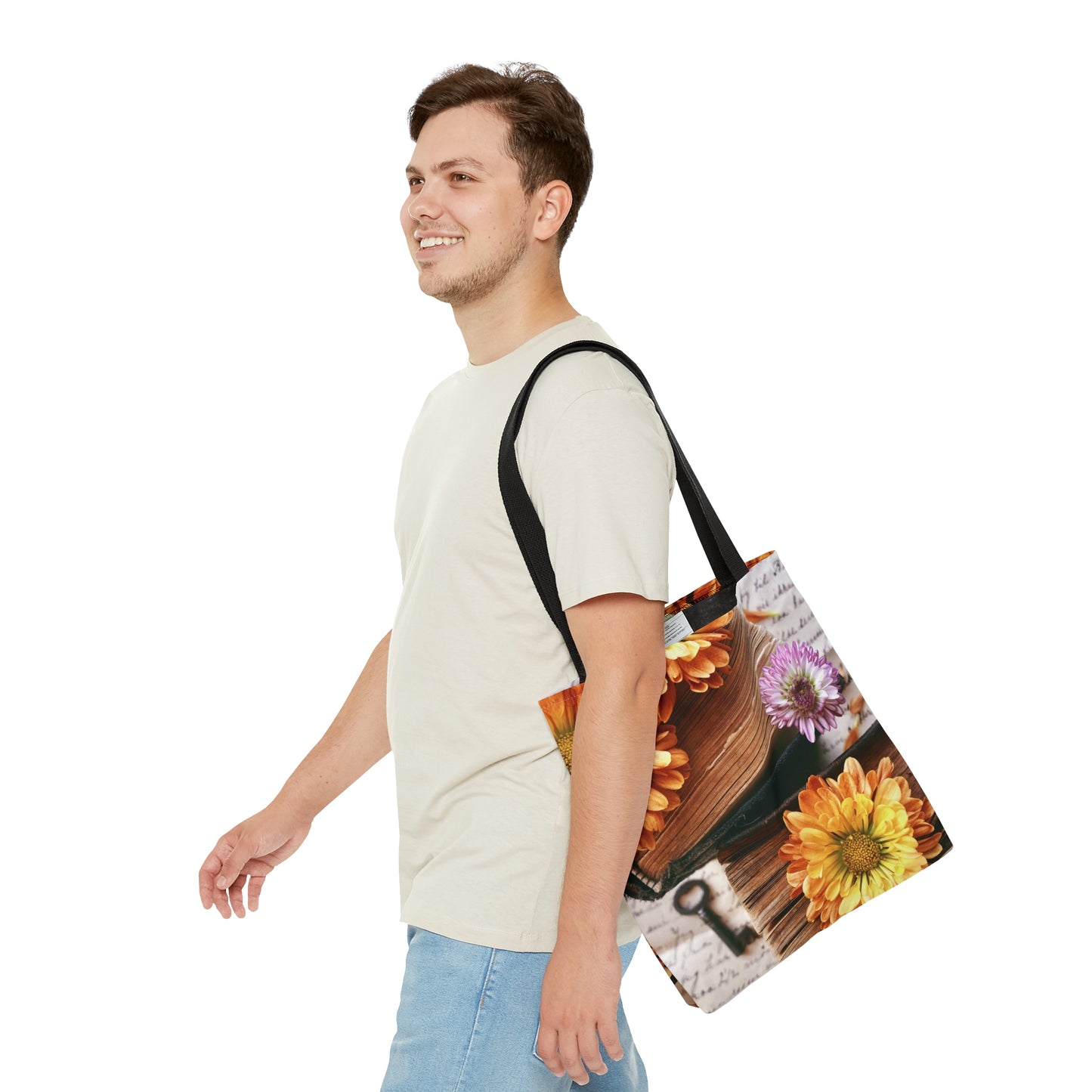 Flower Power -  Book Bag