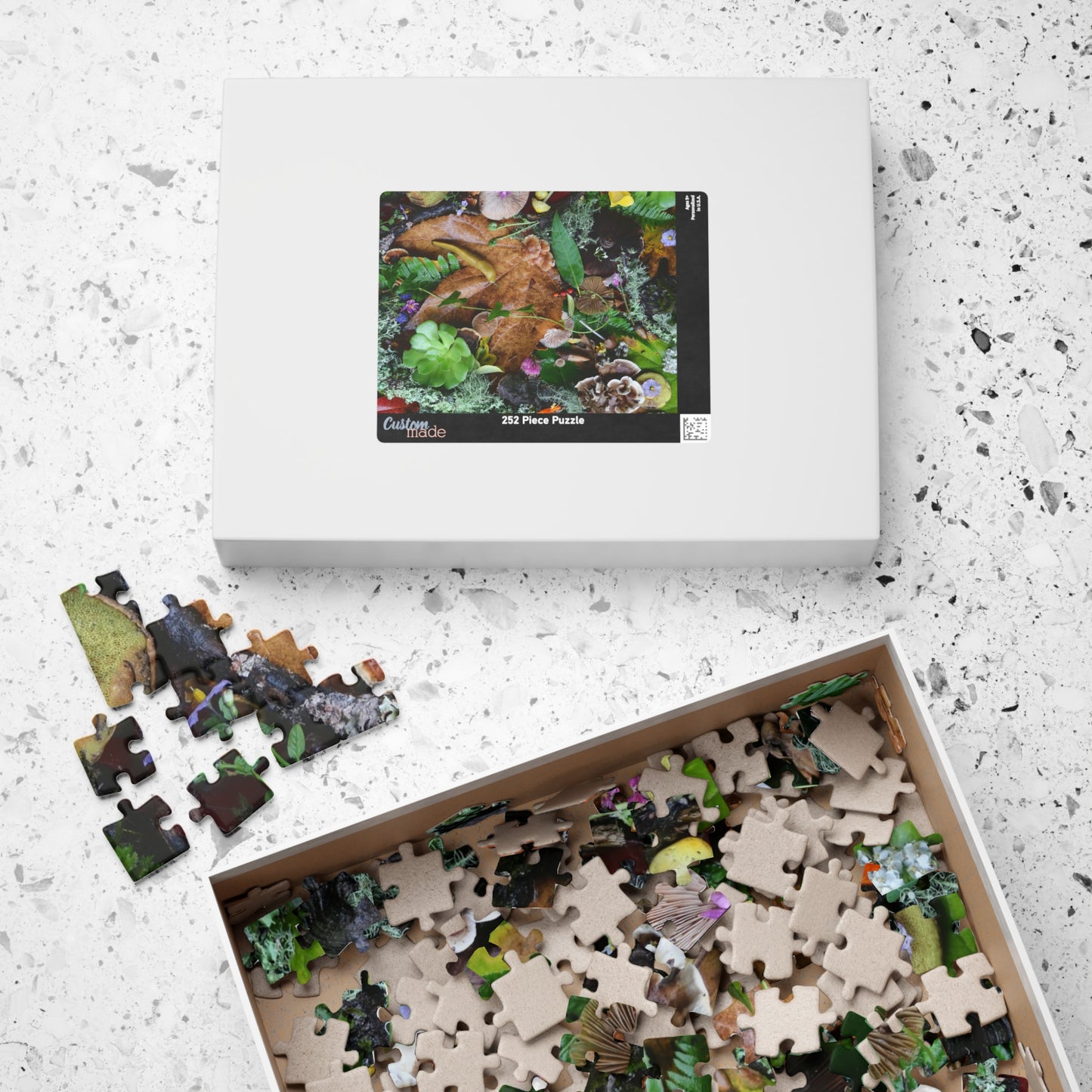 Autumn Forest Floor Puzzle — Nature Leaf & Moss Jigsaw (110–1014 pcs)