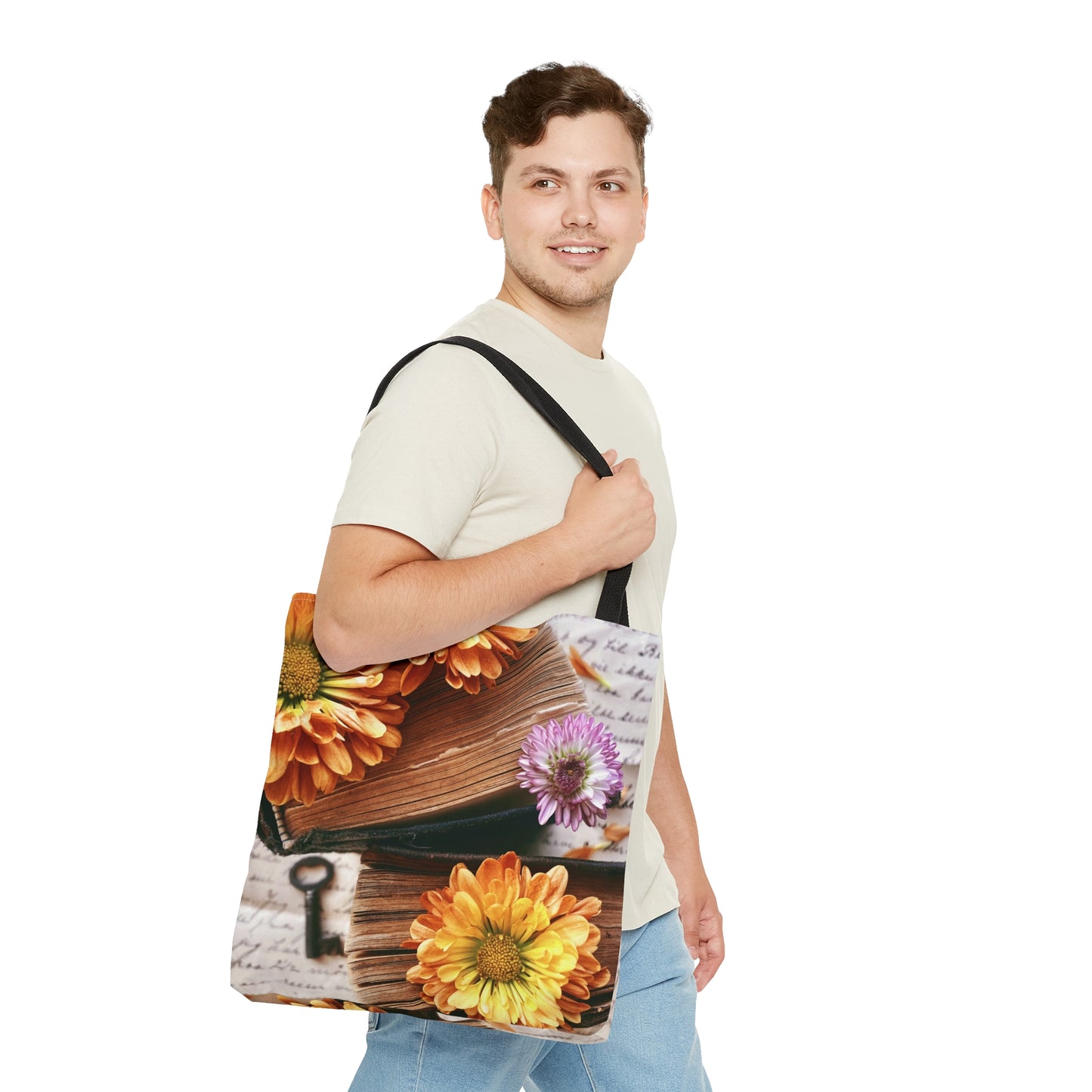 Flower Power -  Book Bag