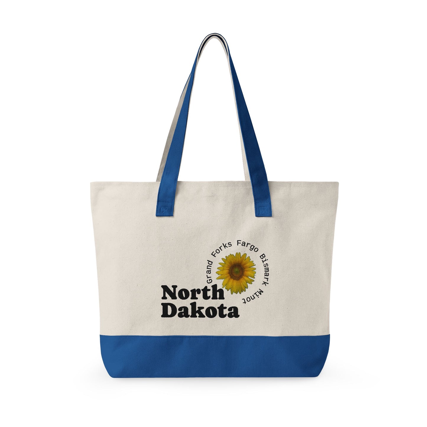 Canvas Tote Bag – North Dakota Prairie Photo Zippered Tote