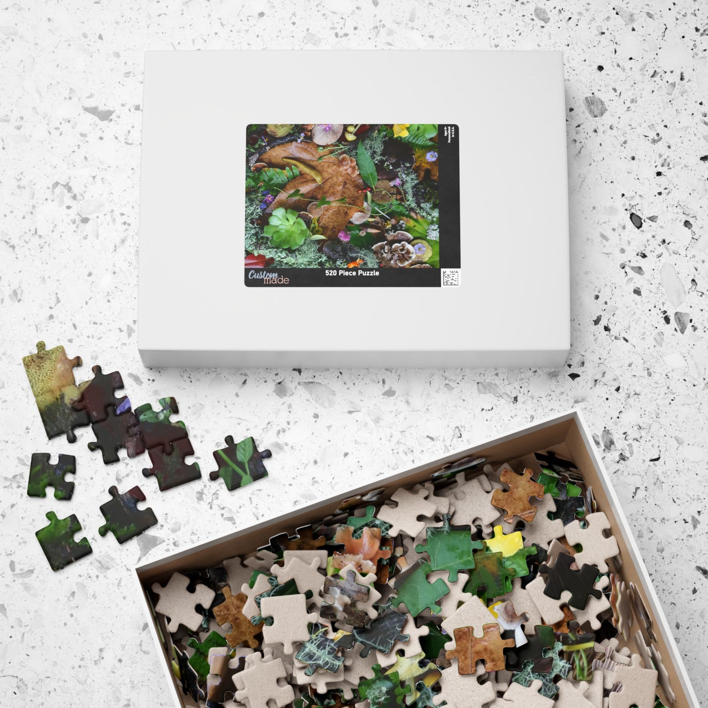 Autumn Forest Floor Puzzle — Nature Leaf & Moss Jigsaw (110–1014 pcs)