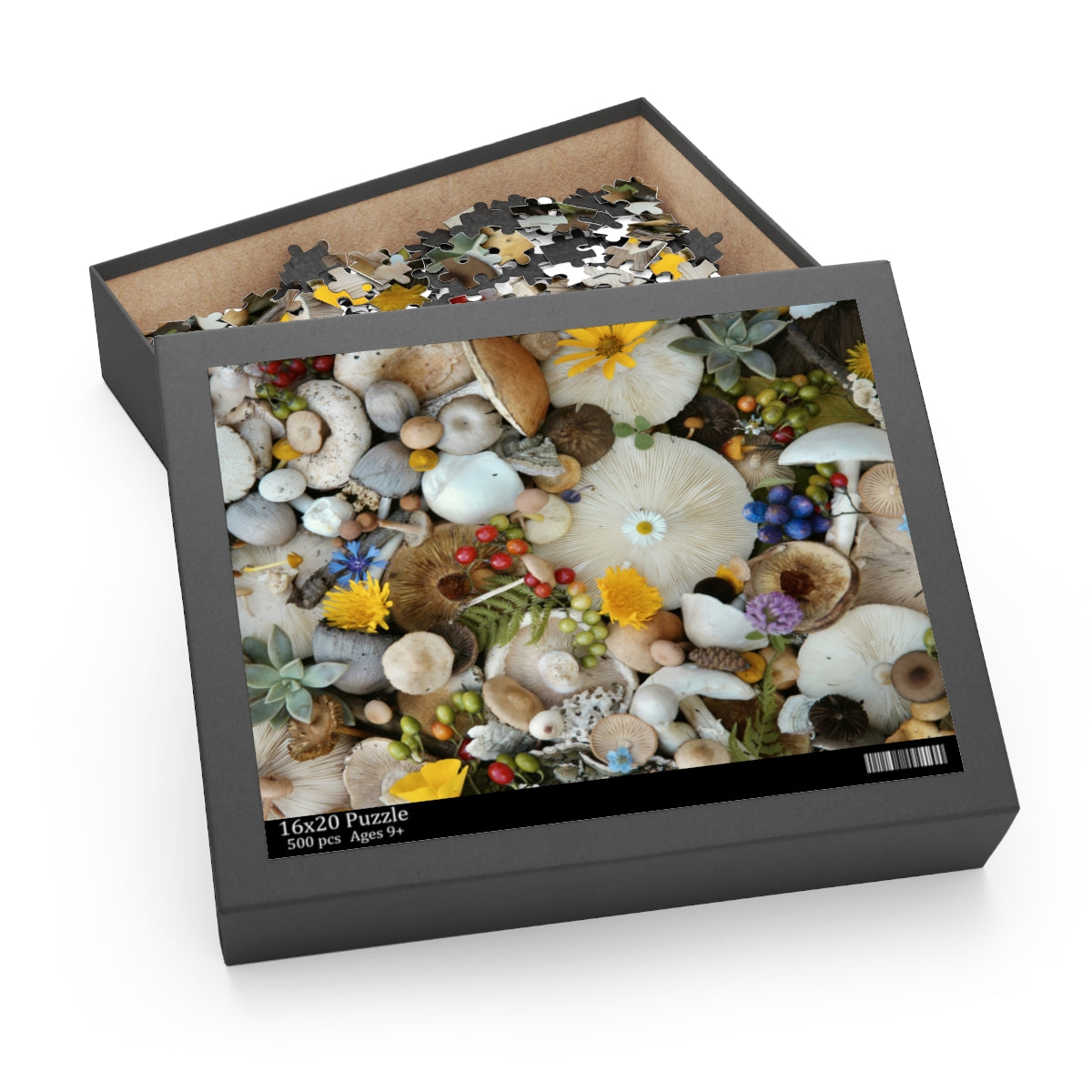 Abundance -  Flower and Mushroom Puzzle 500-Piece