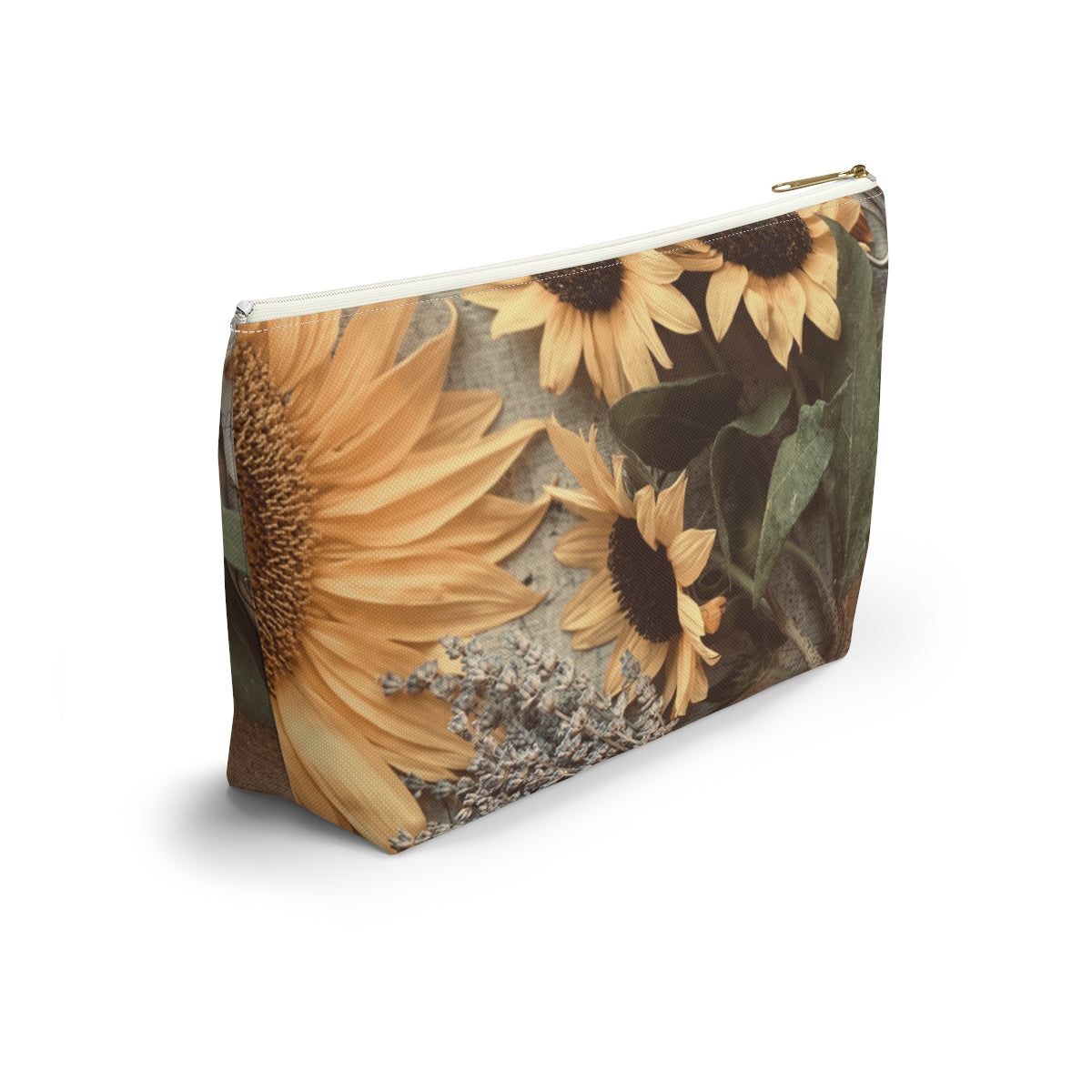 North Dakota Sunflower -  T-bottom Pouch