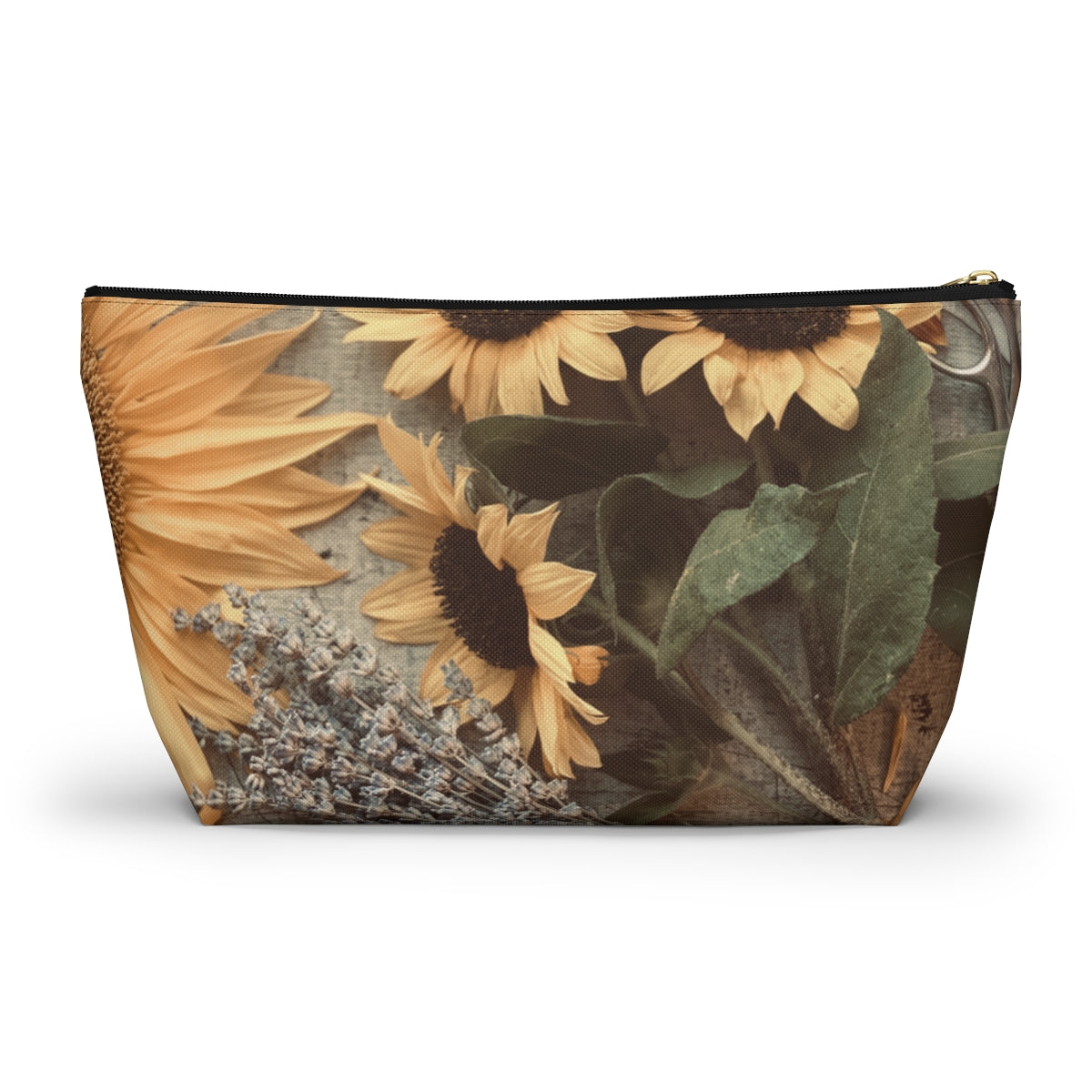 North Dakota Sunflower -  T-bottom Pouch