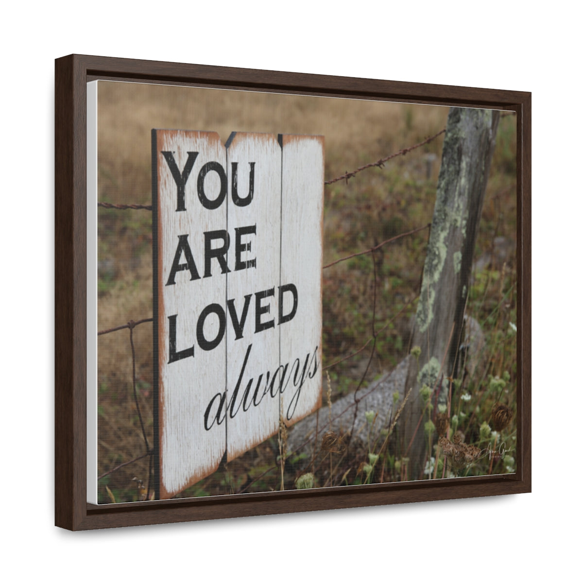 You are loved - framed canvas