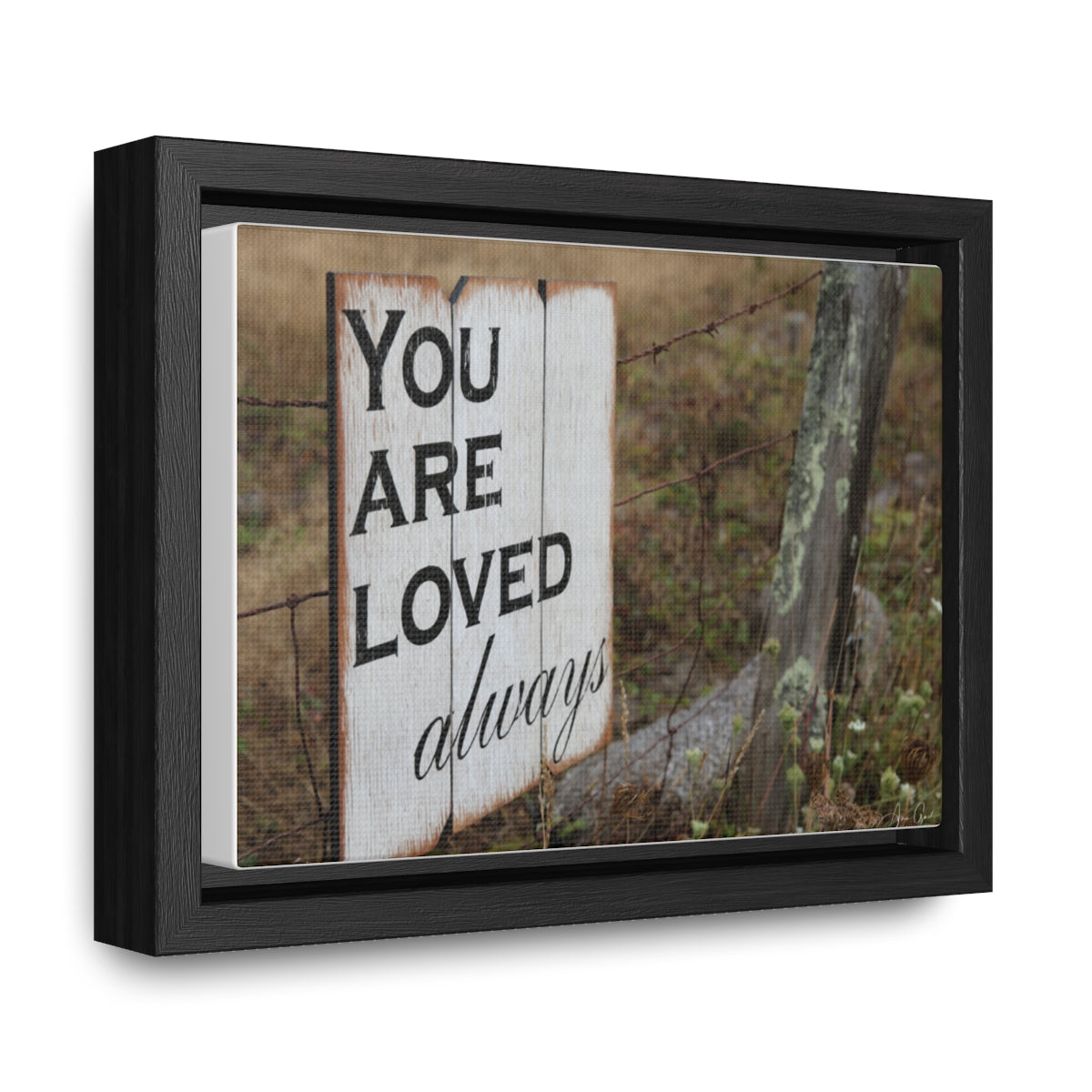 You are loved - framed canvas