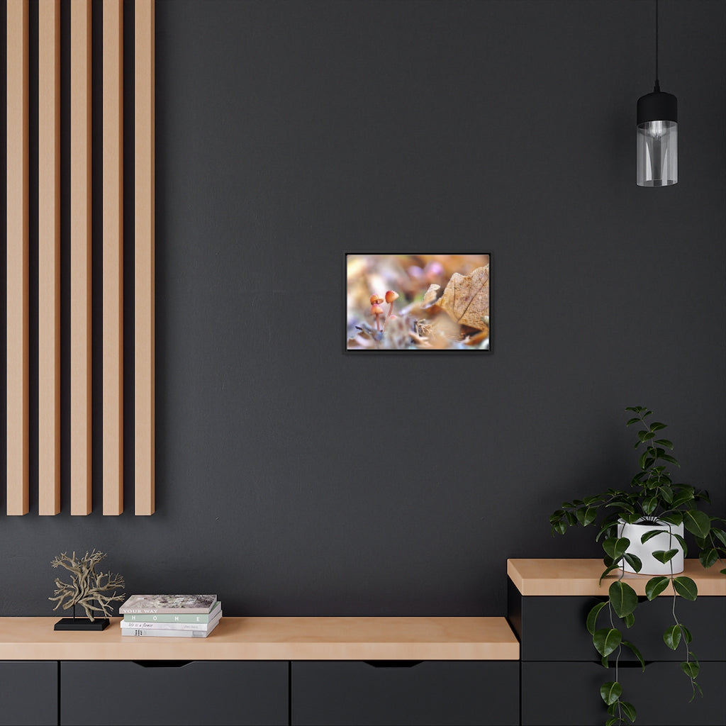 Framed Fall Mushroom Canvas