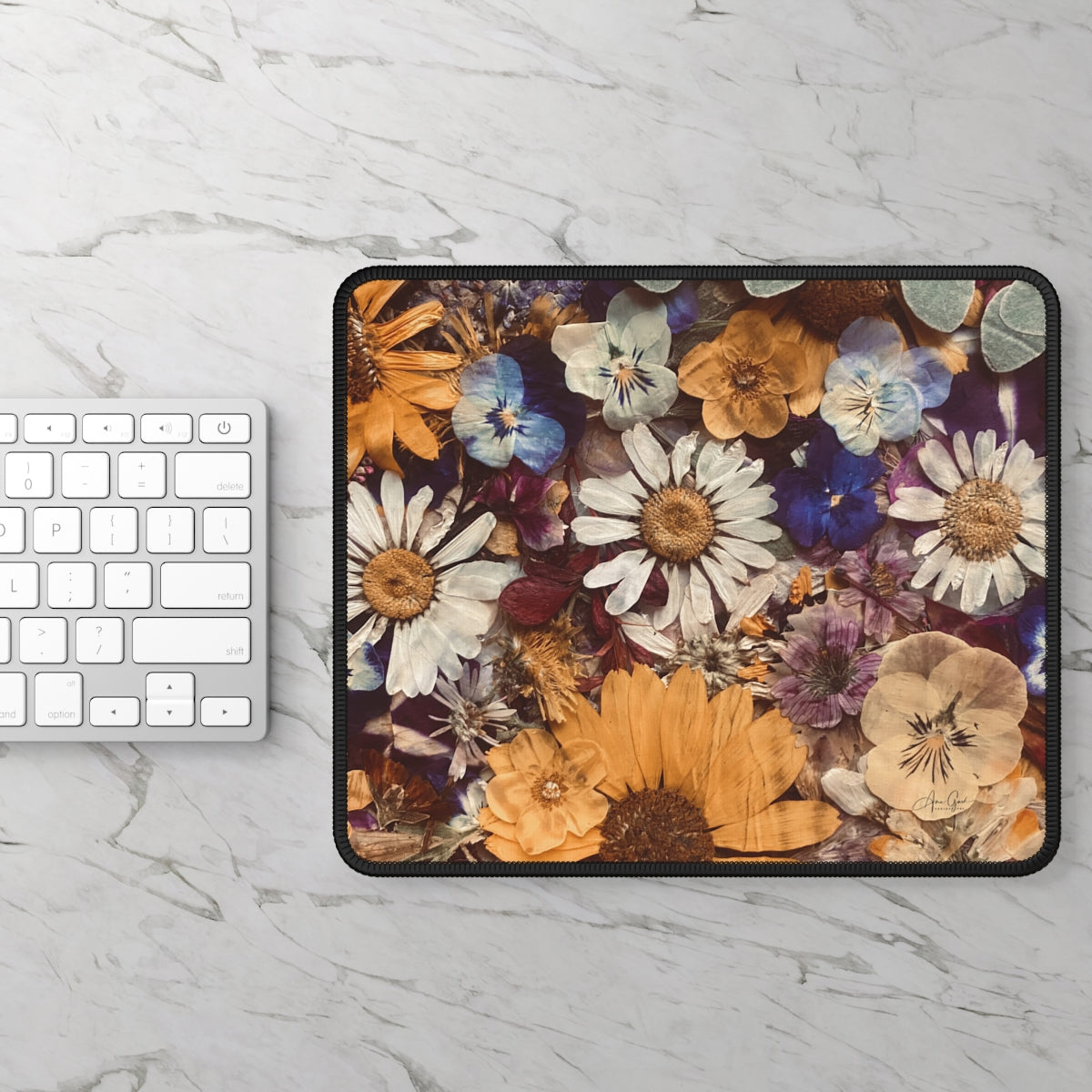 Pressed Flower Mouse Pad