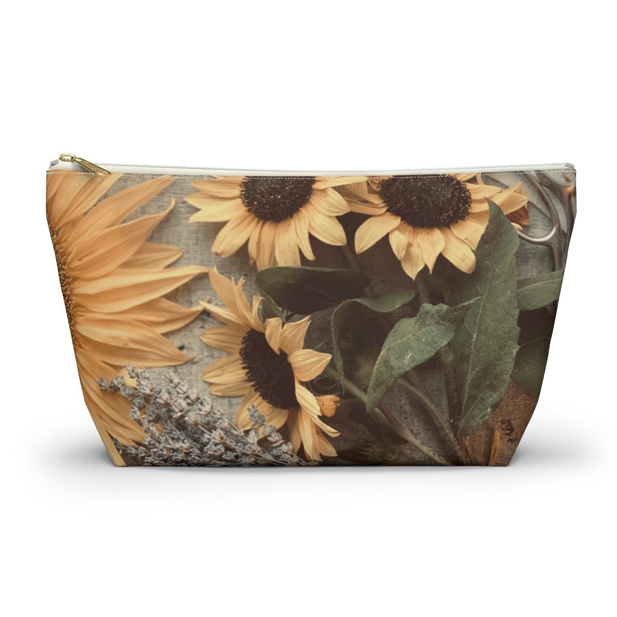 North Dakota Sunflower -  T-bottom Pouch