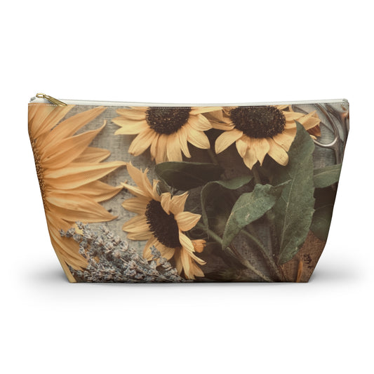 North Dakota Sunflower -  T-bottom Pouch