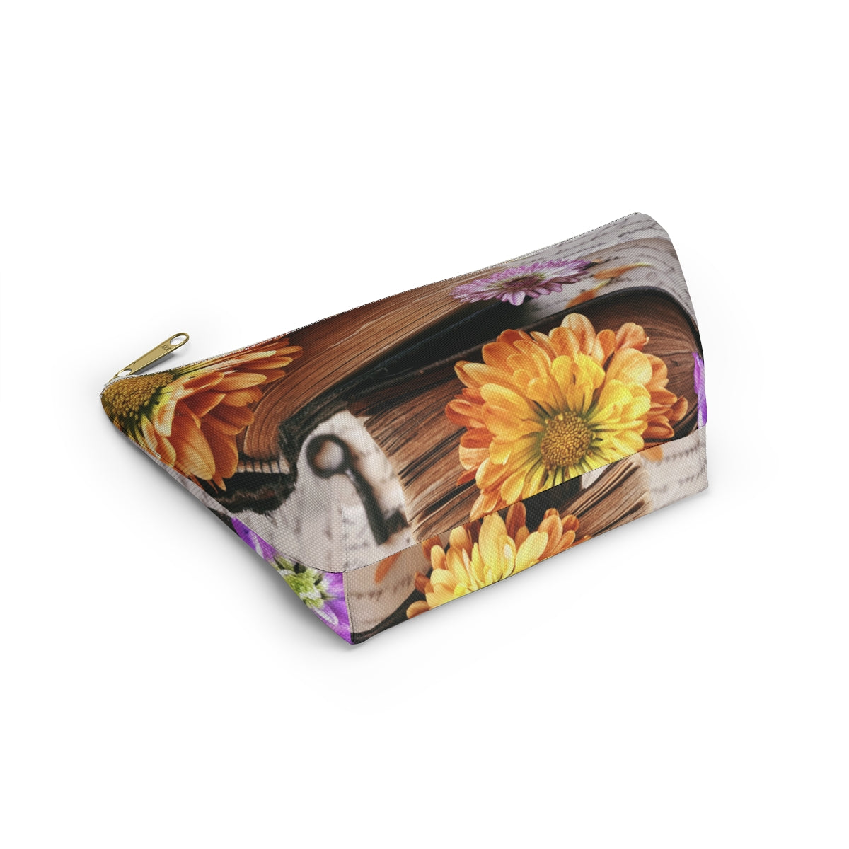 Books and Flowers Accessory Pouch