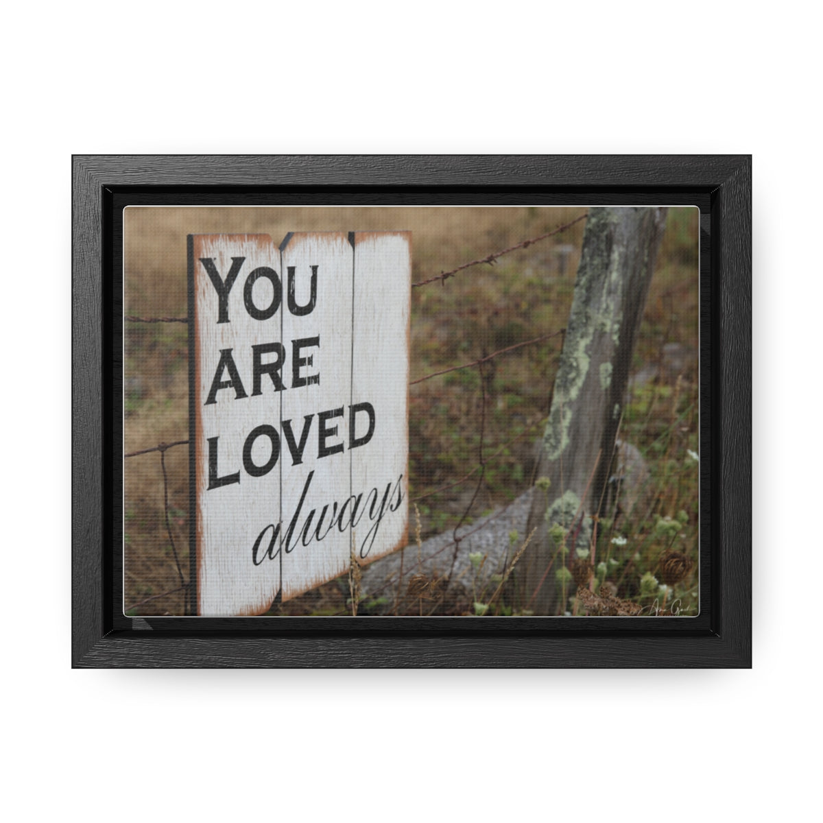 You are loved - framed canvas