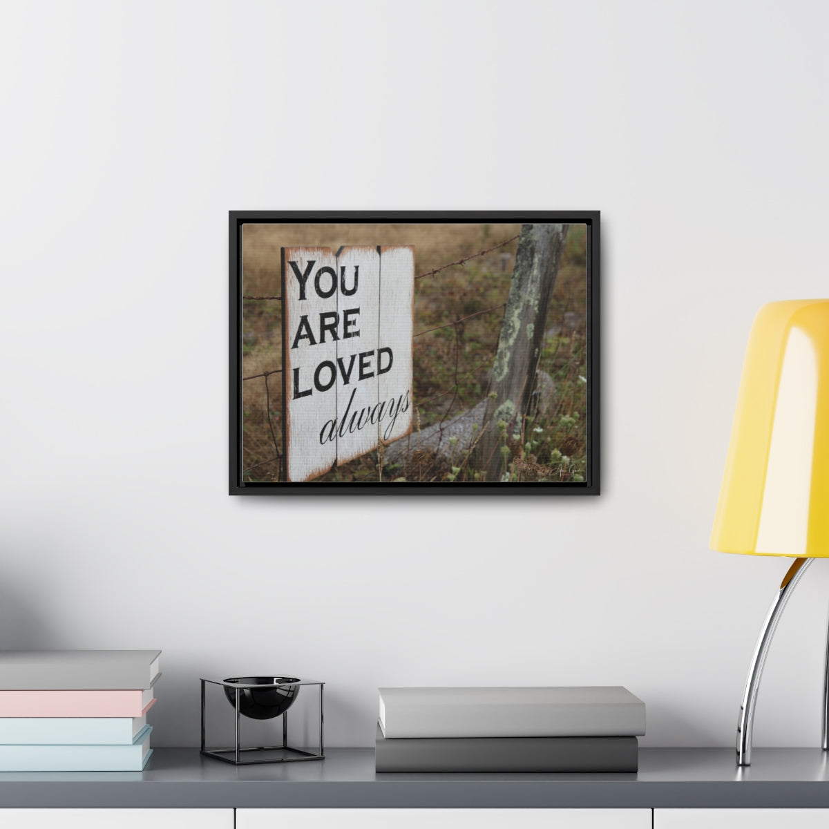 You are loved - framed canvas