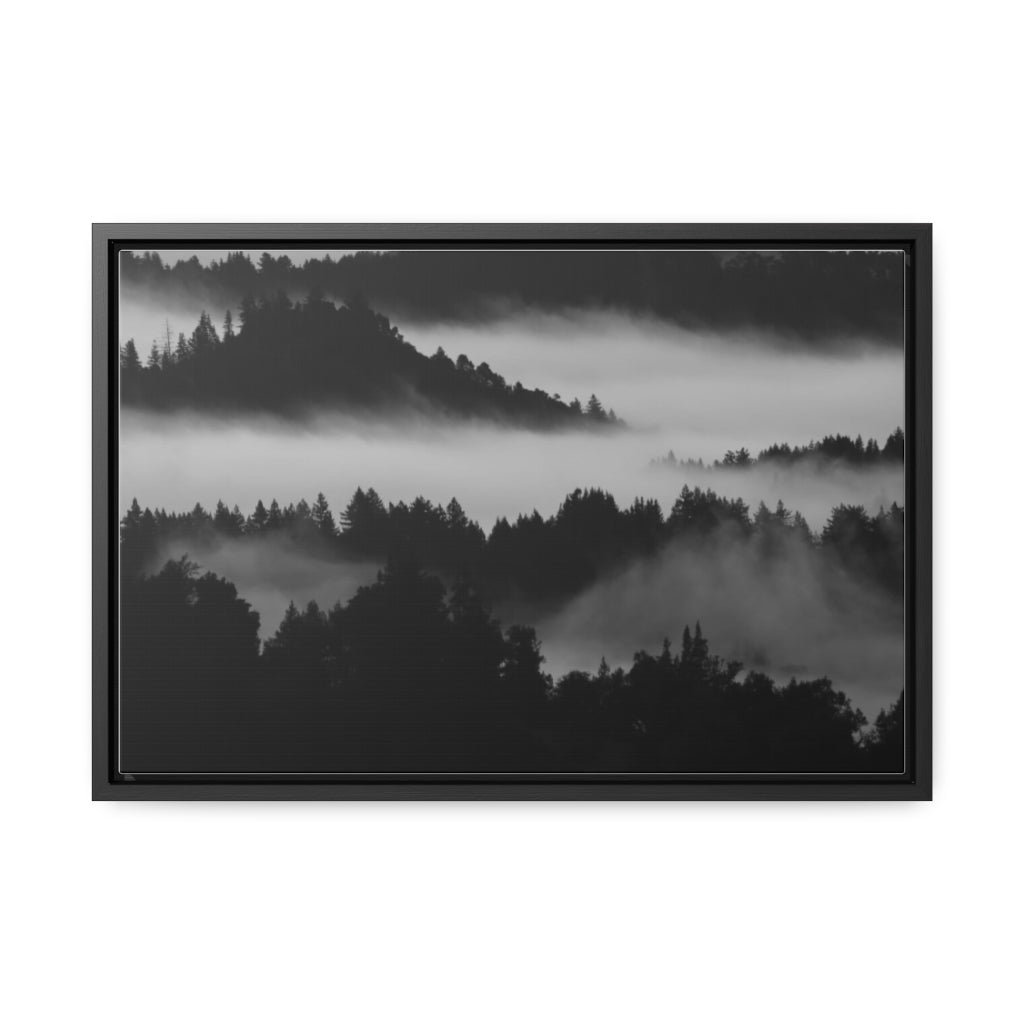 Mountains Framed Canvas