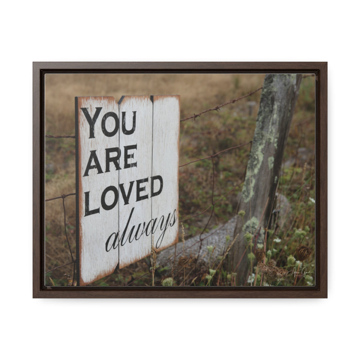 You are loved - framed canvas