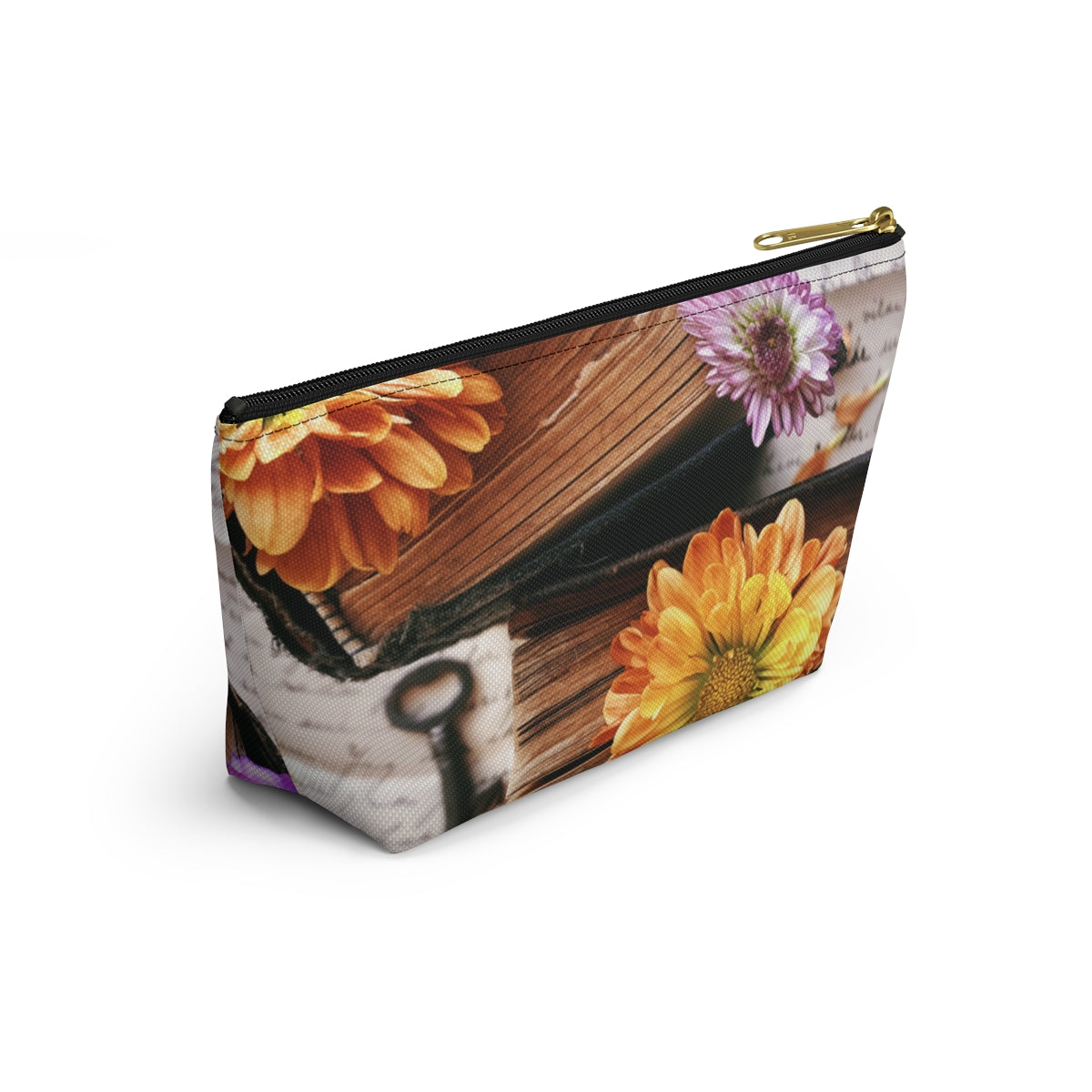 Books and Flowers Accessory Pouch