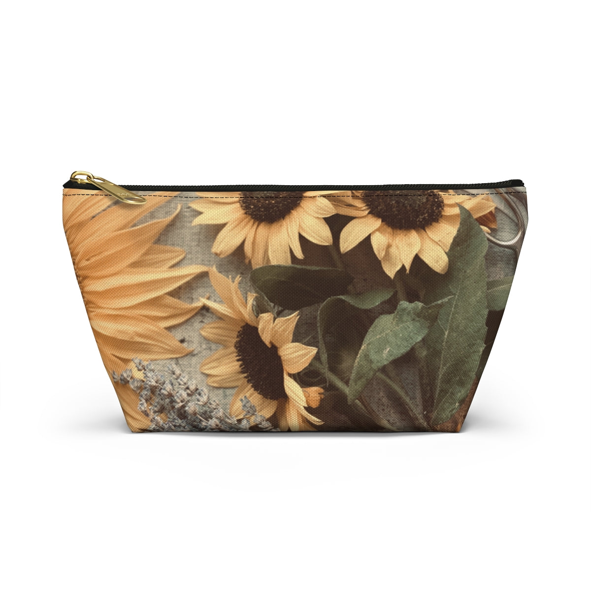 North Dakota Sunflower -  T-bottom Pouch