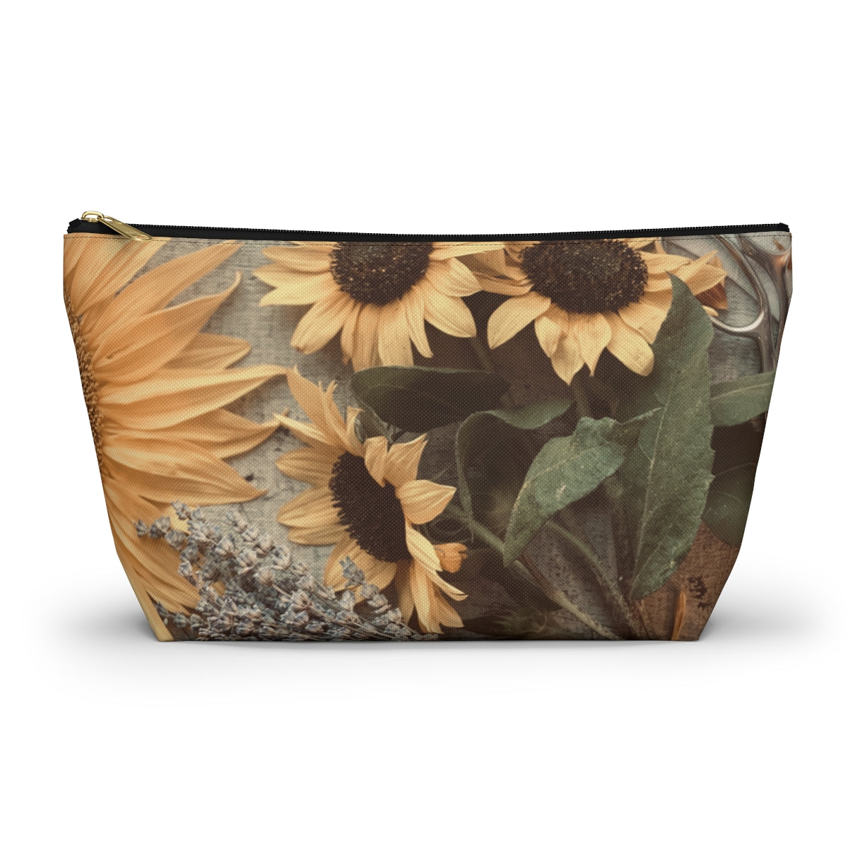 North Dakota Sunflower -  T-bottom Pouch