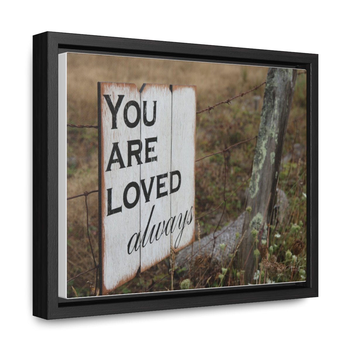 You are loved - framed canvas