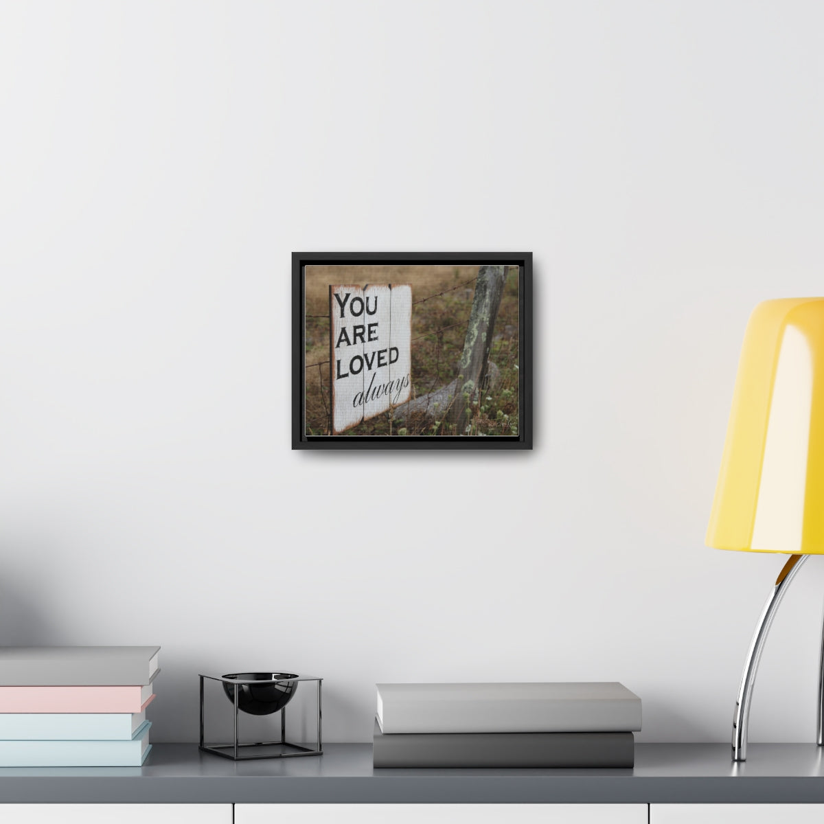 You are loved - framed canvas