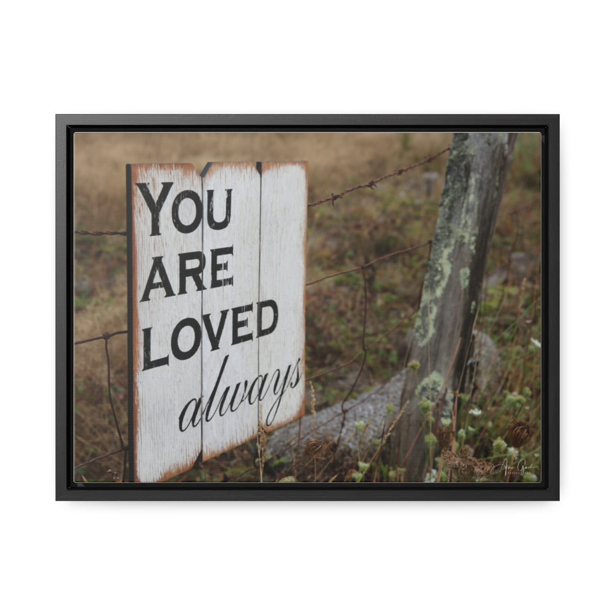 You are loved - framed canvas