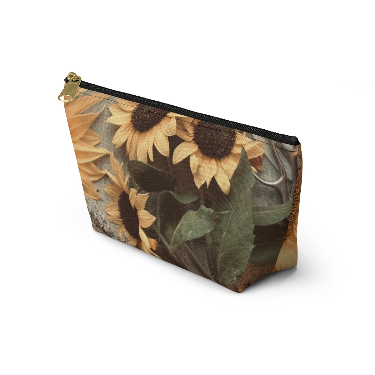 North Dakota Sunflower -  T-bottom Pouch