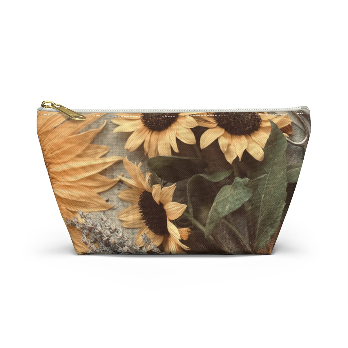 North Dakota Sunflower -  T-bottom Pouch