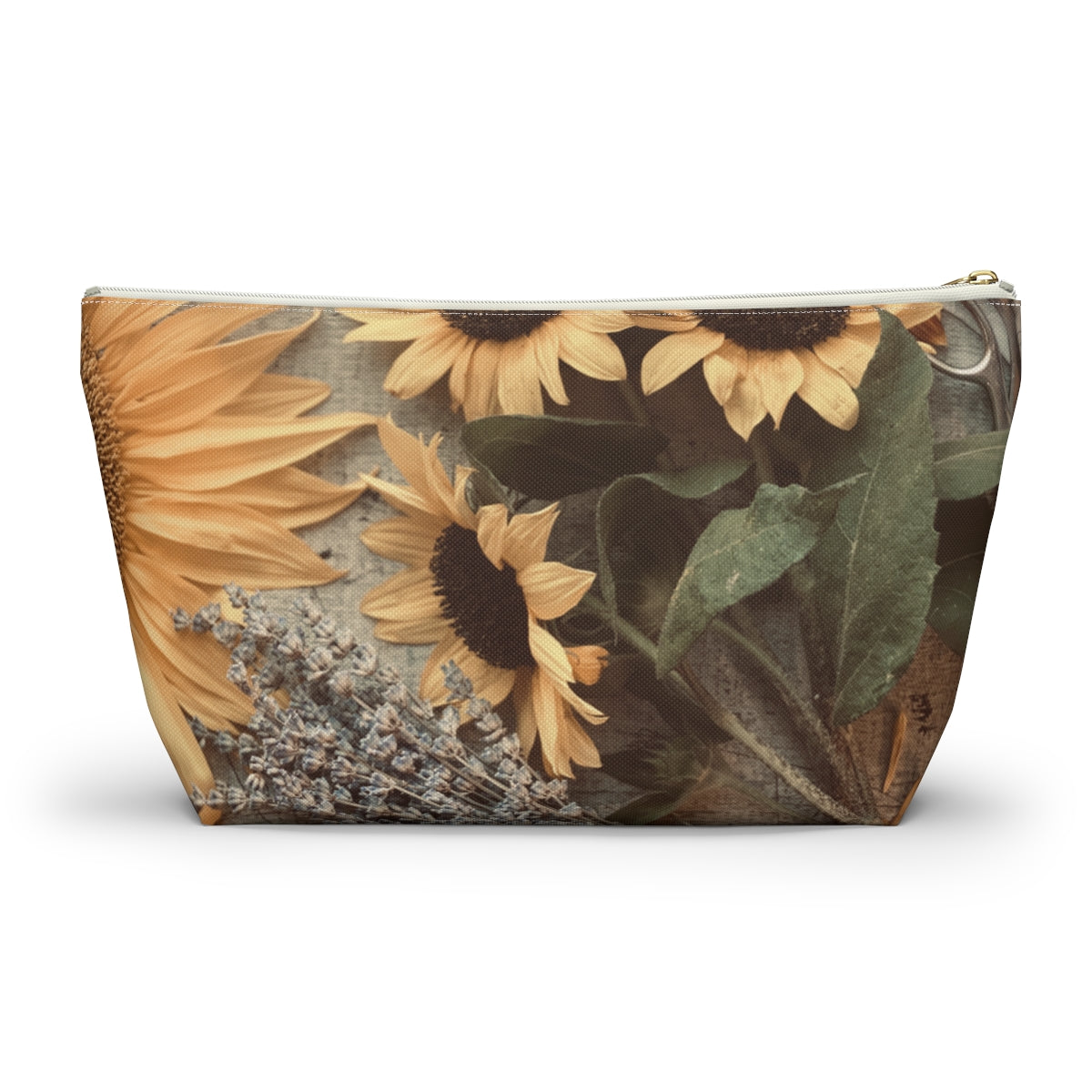North Dakota Sunflower -  T-bottom Pouch